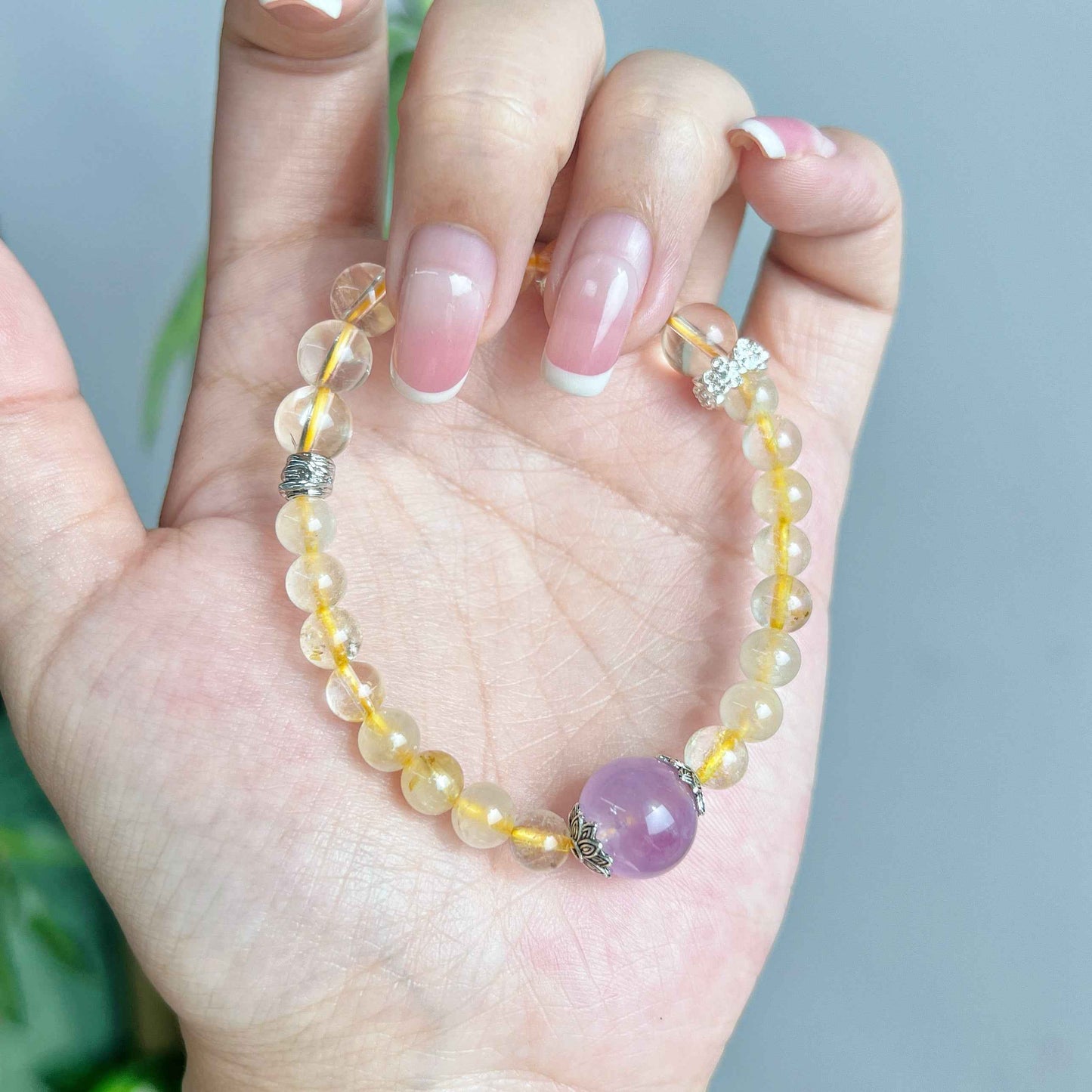 Sunstone - Violet Grace Crystal Bracelet - Lunaria