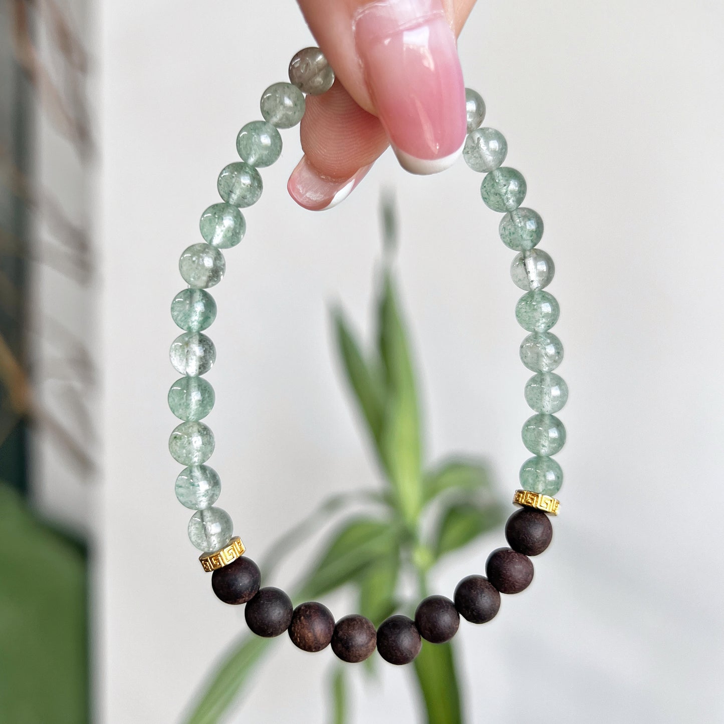 Aqua Serenity Agarwood Bracelet - Lunaria