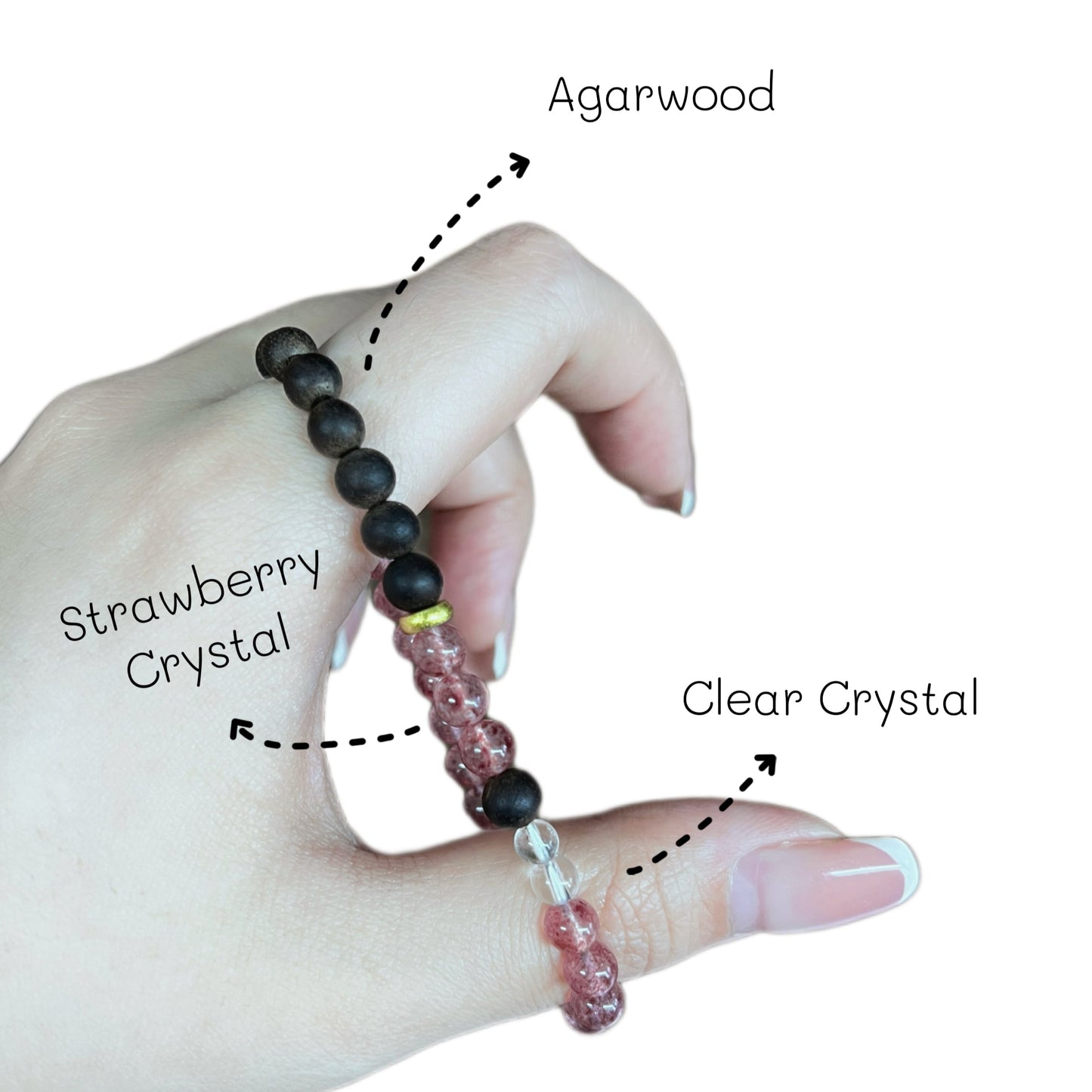 Roseate & Ebony Reverie Bracelet - Lunaria