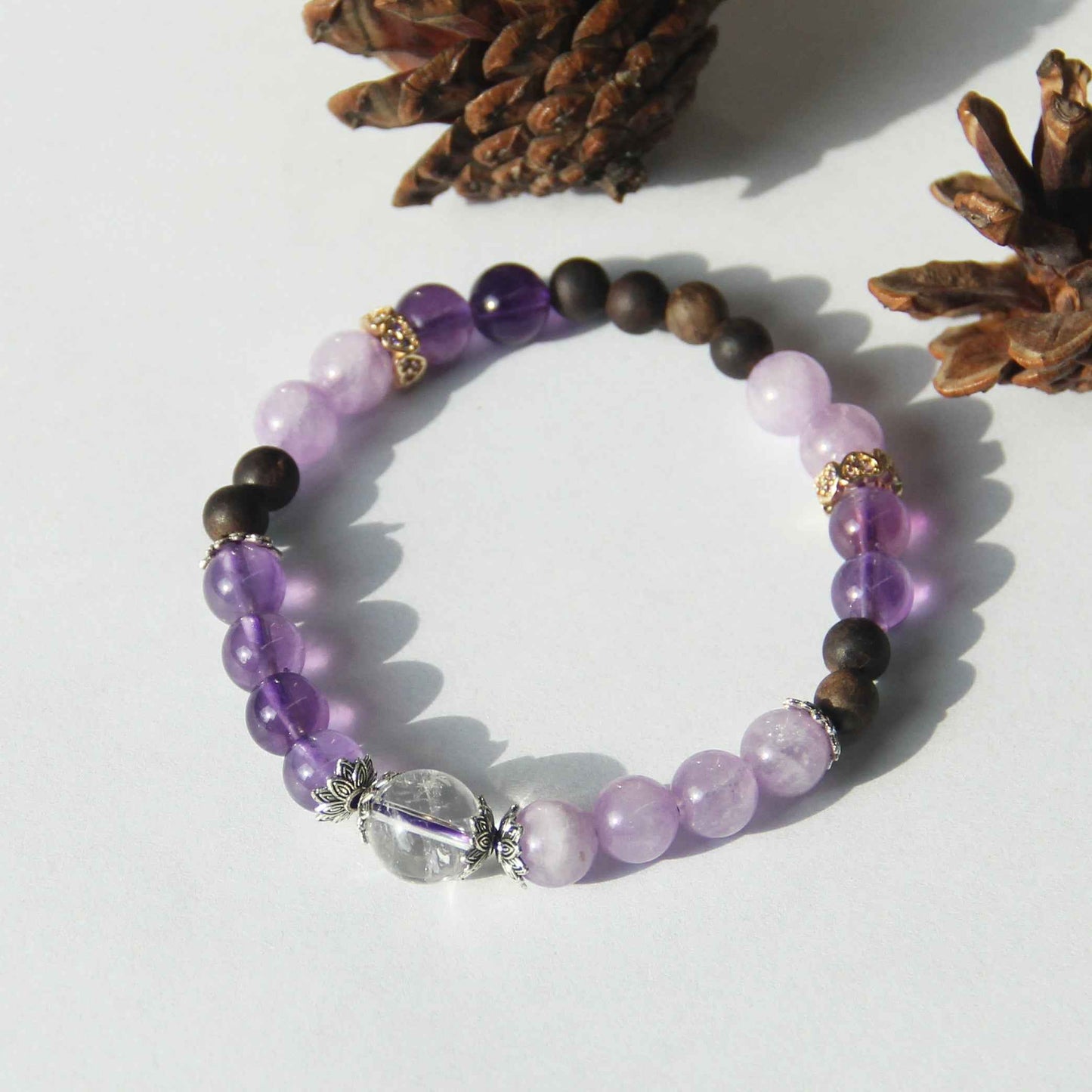 Lilac - Mist Dreamcatcher Agarwood Bracelet - Lunaria