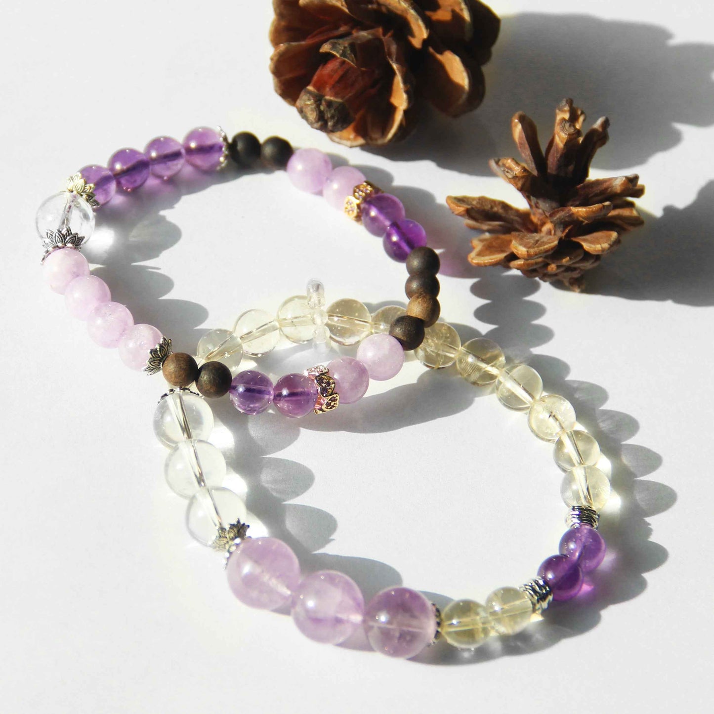 Lilac - Mist Dreamcatcher Agarwood Bracelet - Lunaria