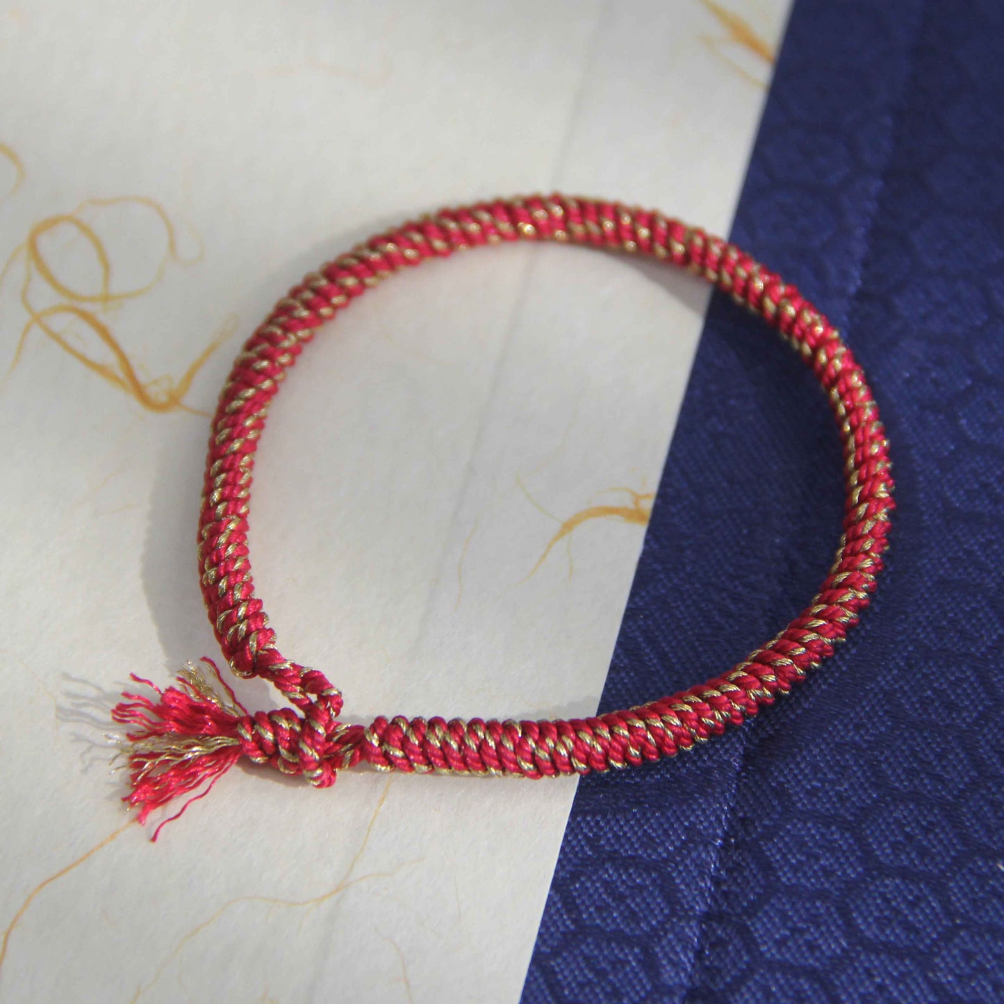 Hand-woven Lucky Red String Stacking Bracelet 2PCs - Lunaria