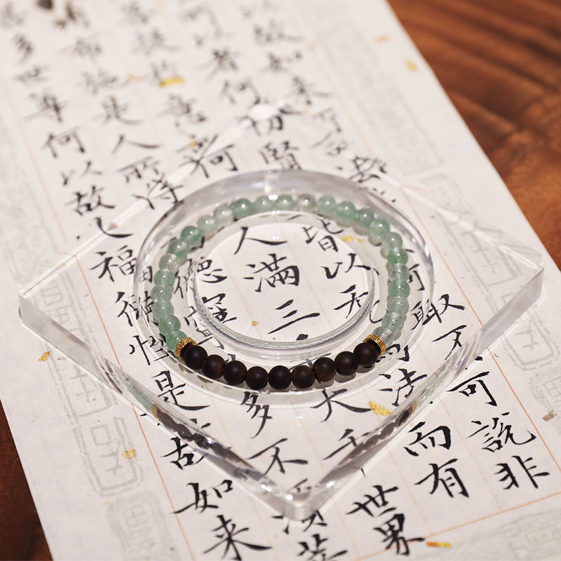Aqua Serenity Agarwood Bracelet - Lunaria