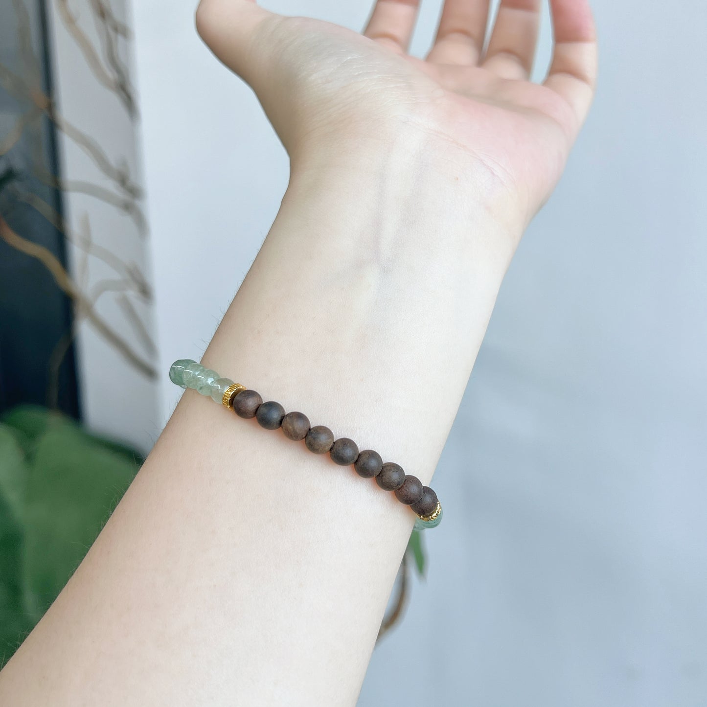 Aqua Serenity Agarwood Bracelet - Lunaria