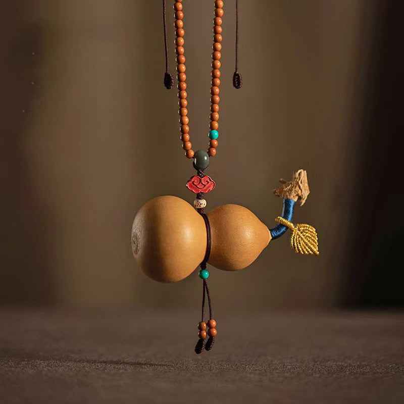Natural Gourd Car Pendant Creative Hand-woven Car Interior Pendant Peace Pendant - Lunaria