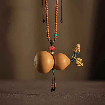 Natural Gourd Car Pendant Creative Hand-woven Car Interior Pendant Peace Pendant - Lunaria