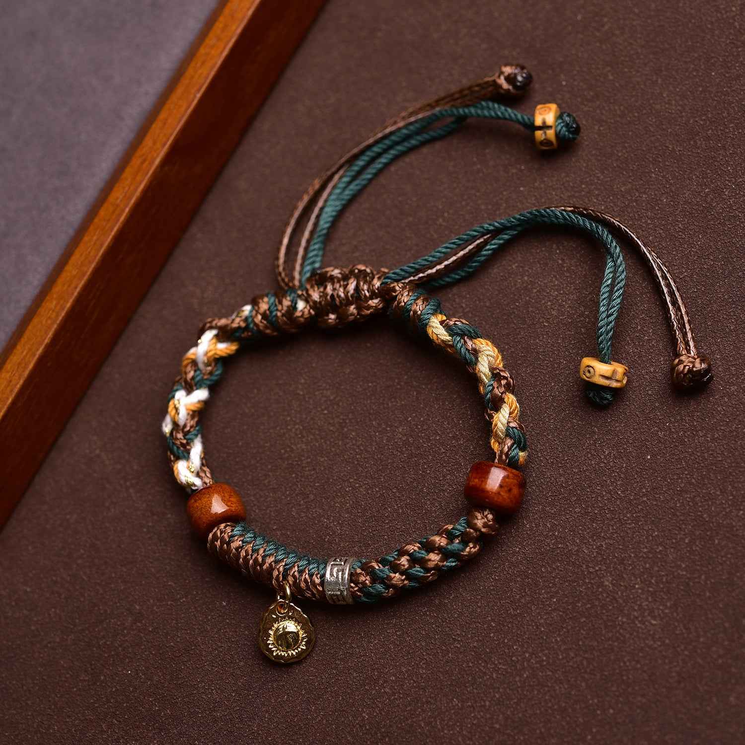 Tibetan Hand Rope Hand-woven Chinese Style Bracelet Adjustable Protection Bracelet - Lunaria