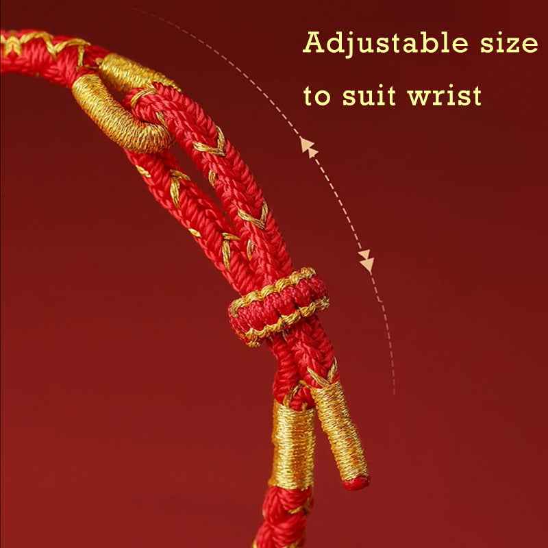 2025 Year of the Snake Dragon Red String Protection Bracelet - Lunaria