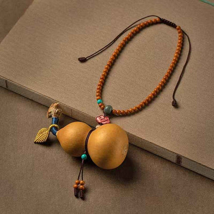 Natural Gourd Car Pendant Creative Hand-woven Car Interior Pendant Peace Pendant - Lunaria