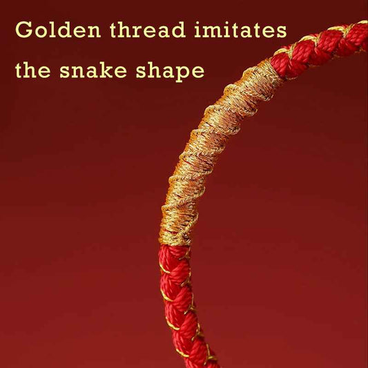 2025 Year of the Snake Dragon Red String Protection Bracelet - Lunaria