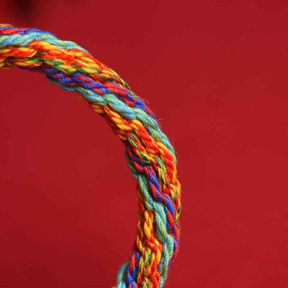 Tibetan Om Mani Padme Hum Dreamcatcher Luck Reincarnation Knot String Bracelet - Lunaria