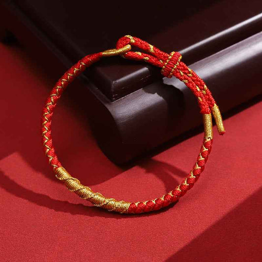 2025 Year of the Snake Dragon Red String Protection Bracelet - Lunaria