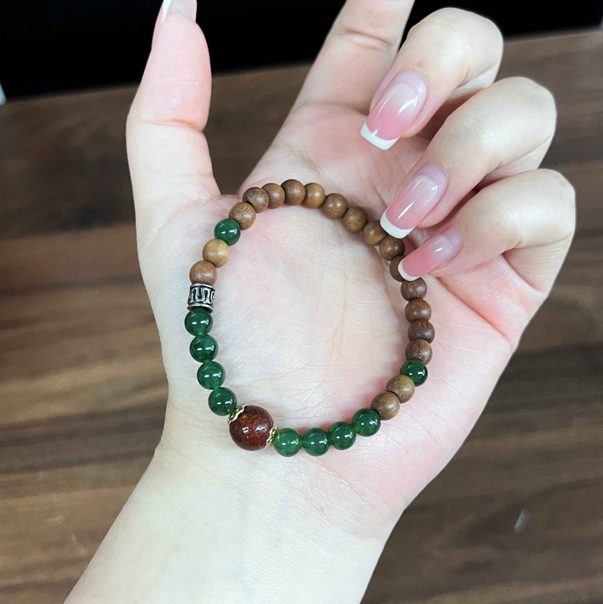 Lotus Haze Sandalwood Bracelet - Lunaria