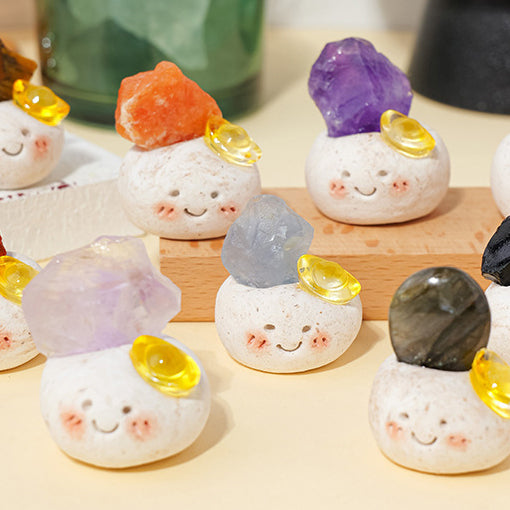 Natural Crystal Raw Stone Fortune Ornaments