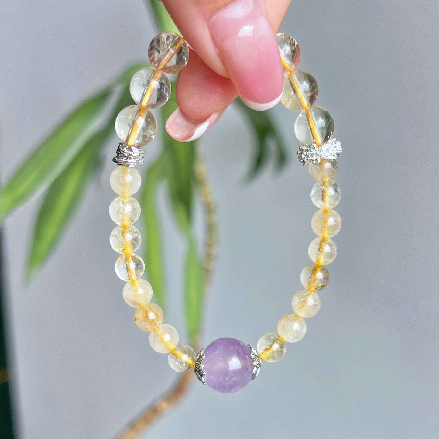 Sunstone - Violet Grace Crystal Bracelet - Lunaria