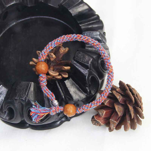 Tibetan Style Buddhist Bracelet Luck Colorful Knot String Bracelet - Lunaria