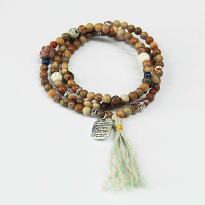 Bohemian Gemstone Bracelet Multiple Circle - Lunaria