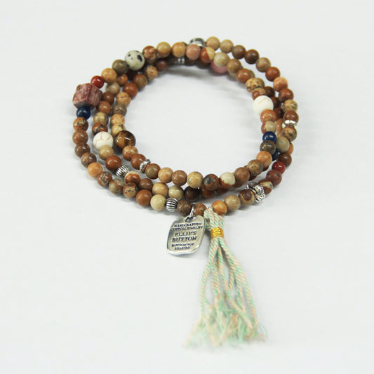 Bohemian Gemstone Bracelet Multiple Circle