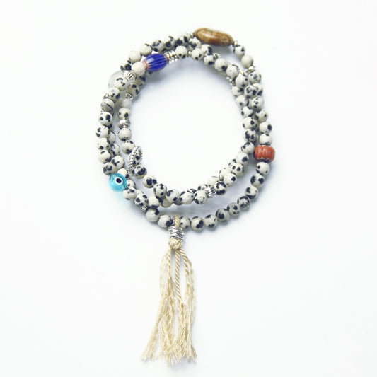 Bohemian Natural Spotted Stone Multi-treasure Bracelet