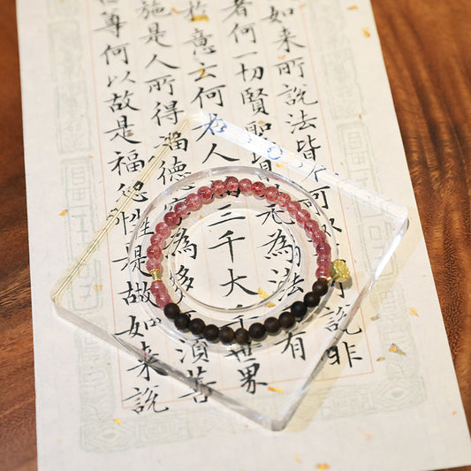 Pink Amore Memento Agarwood Bracelet - Lunaria