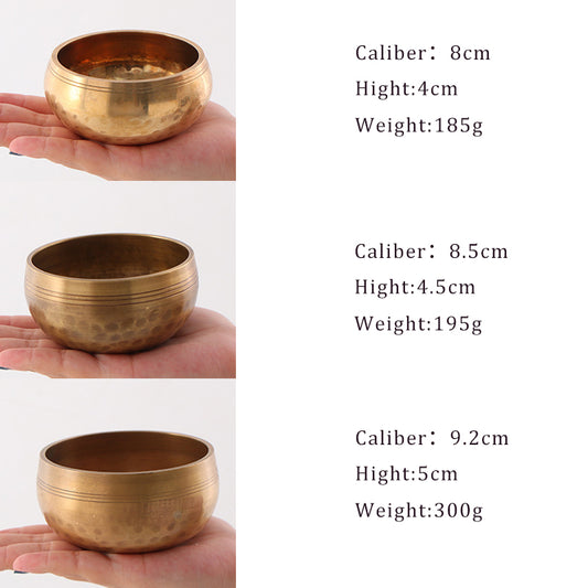 Tibetan Meditation Sound Bowl Mindfulness Singing Bowl Set - Lunaria
