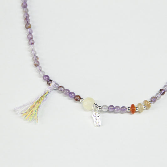Exquisite Multigem Amethyst Handmade Bracelet