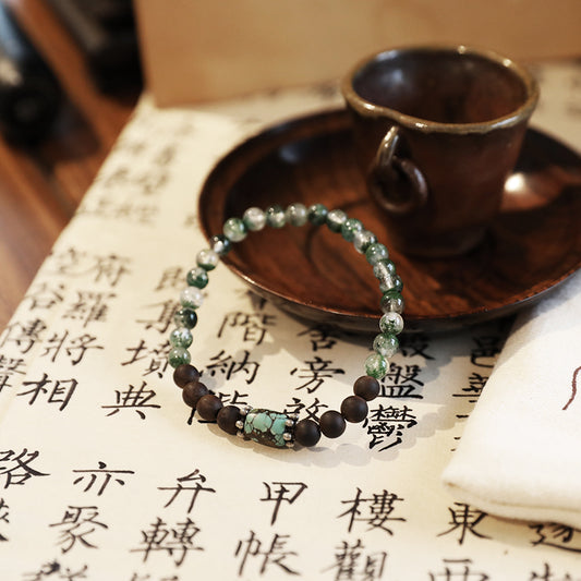 Green Muse Agarwood Bracelet - Lunaria