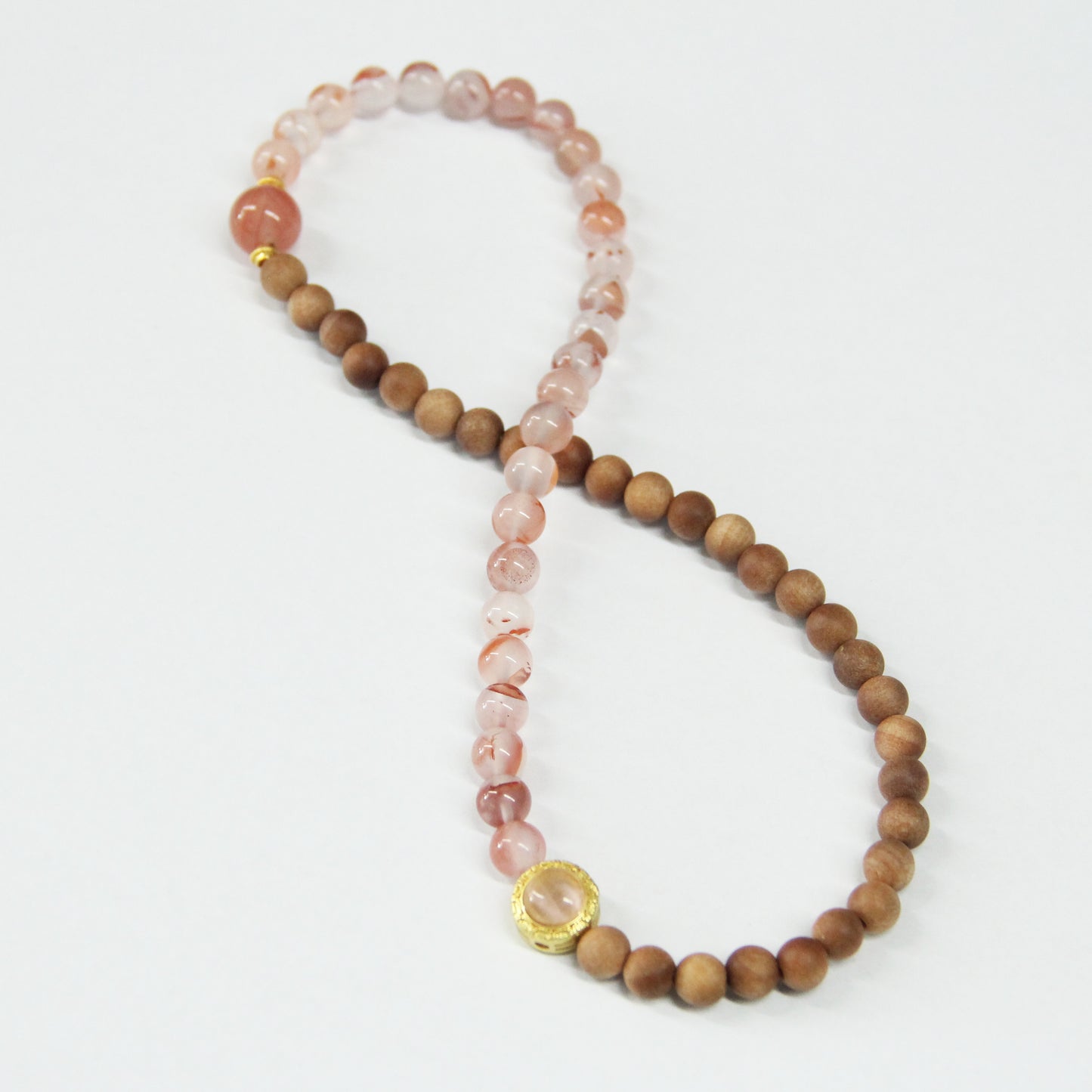 New Chinese Style Luxury Grapefruit Crystal Sandalwood Bracelet
