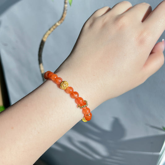 New Chinese Style Yellow Crystal Natural Agate Bracelet