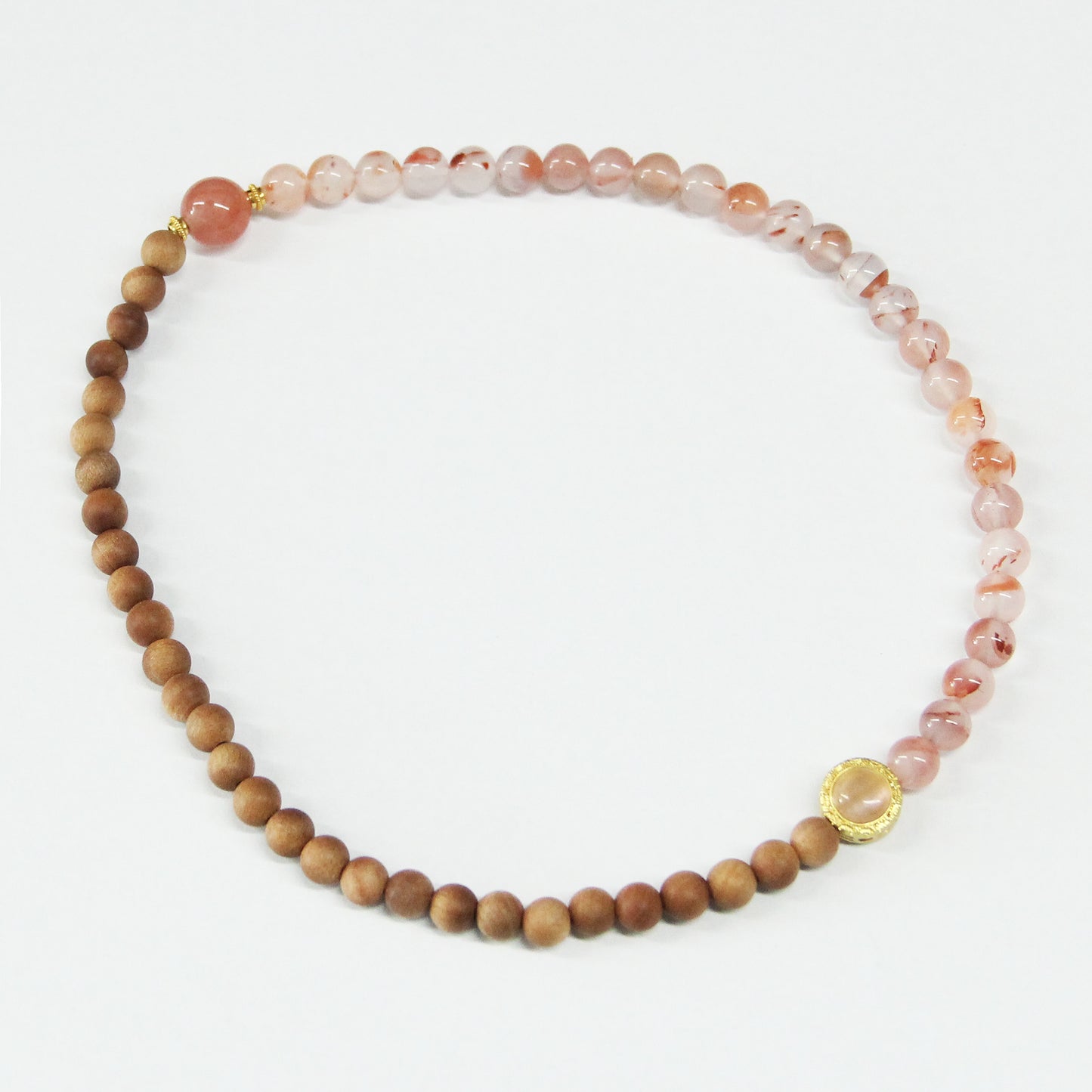 New Chinese Style Luxury Grapefruit Crystal Sandalwood Bracelet
