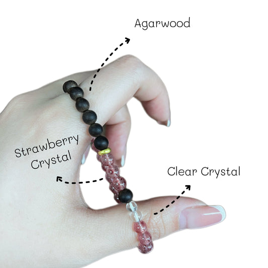 Roseate & Ebony Reverie Bracelet - Lunaria