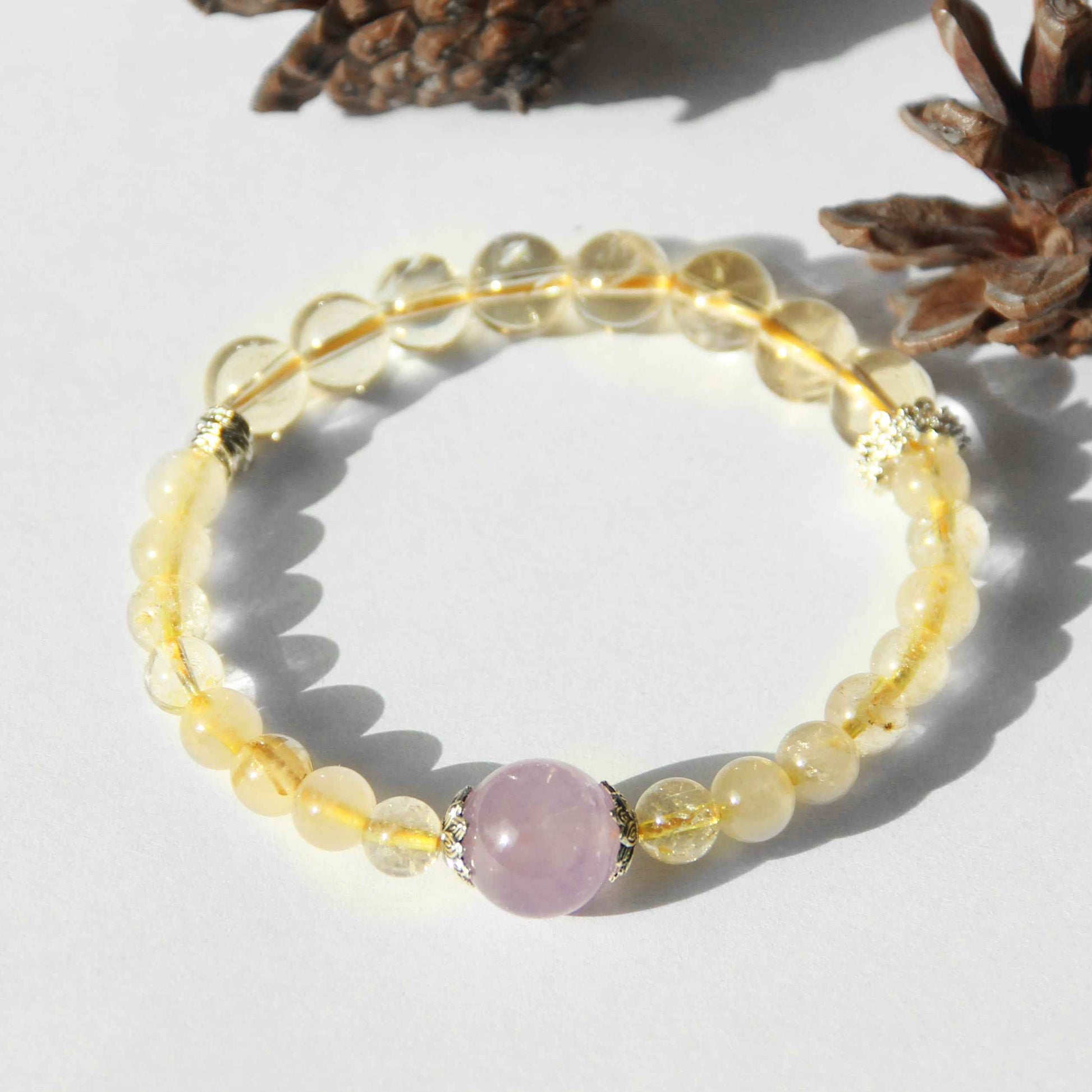 Sunstone - Violet Grace Crystal Bracelet - Lunaria