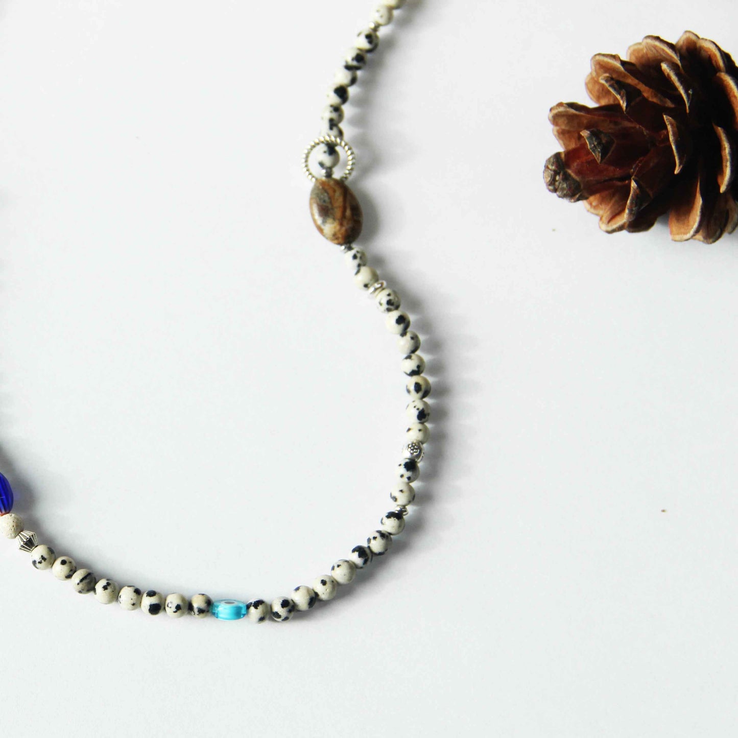 Bohemian Natural Spotted Stone Multi-treasure Bracelet - Lunaria