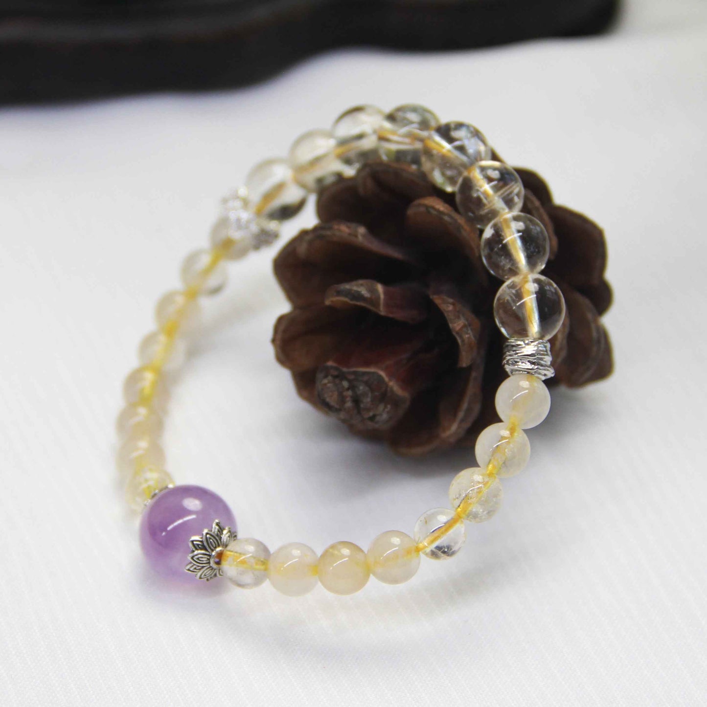 Sunstone - Violet Grace Crystal Bracelet - Lunaria