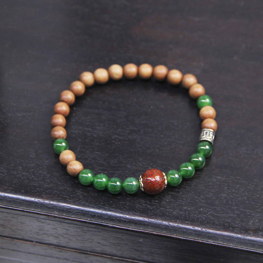 Lotus Haze Sandalwood Bracelet - Lunaria