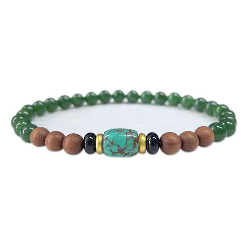 Green Gem Reverie Agarwood Bracelet - Lunaria
