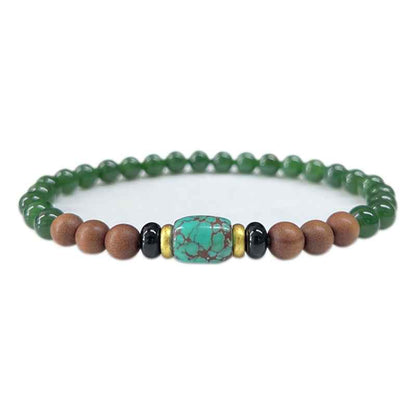 Green Gem Reverie Agarwood Bracelet - Lunaria