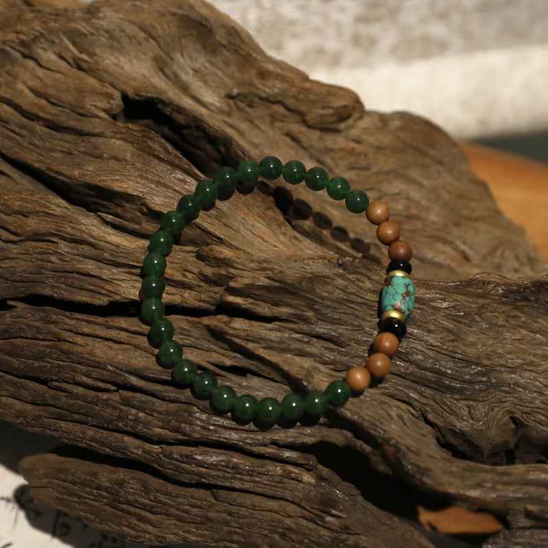 Green Gem Reverie Agarwood Bracelet - Lunaria